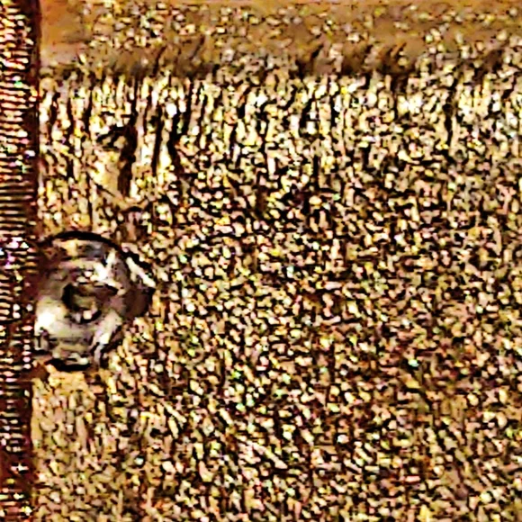 Vintage 70s Gold Stretch Belt w/ Gemstones Buckle - Picture 5 of 11